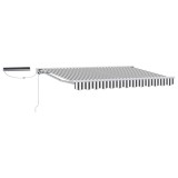 vidaXL Cort electric retractabil Antracit și Alb 3 x 2,5 m 3421776