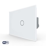 Intrerupator Simplu Wi-Fi cu Touch LIVOLO din Sticla, Standard Italian &ndash; Serie Noua SmartElectro IntelligentHouse