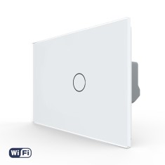 Intrerupator Simplu Wi-Fi cu Touch LIVOLO din Sticla, Standard Italian &amp;ndash; Serie Noua SmartElectro IntelligentHouse foto