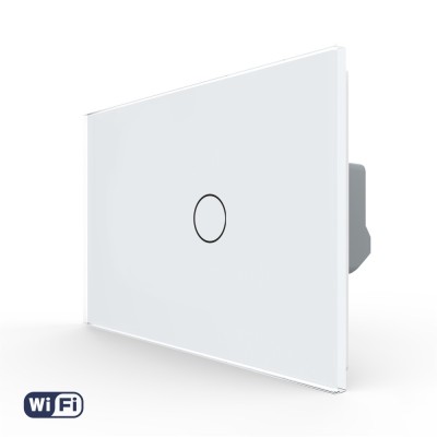 Intrerupator Simplu Wi-Fi cu Touch LIVOLO din Sticla, Standard Italian &amp;ndash; Serie Noua SmartElectro IntelligentHouse foto