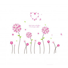 Sticker decorativ, Flori roz, 130 cm, 702STK