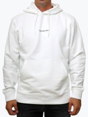 Hanorac barbati Grid Monogram J30J325639, croiala Regular Fit, Alb, L