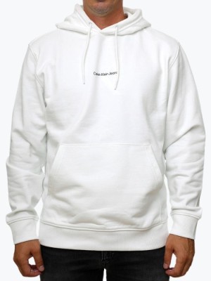 Hanorac barbati Grid Monogram J30J325639, croiala Regular Fit, Alb, L foto