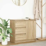 VidaXL Bufetă cu sertar Stejar Sonoma 71x35x65 cm Lemn prelucrat