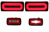 Stopuri Full LED cu Lampa Ceata Mercedes W463 G-Class (1989-2015) Rosu Semnalizare Dinamica Performance AutoTuning, KITT