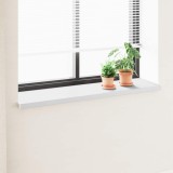 vidaXL Prag de fereastră Alb 120 x 40 x 4,5 cm PVC amestecat cu UPVC 42022168