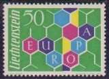 LIECHTENSTEIN - EUROPA CEPT 1960, Nestampilat