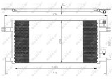 NRF 35647 EASY FIT Condensator, climatizare