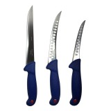 Cumpara ieftin Set profesional de macelarie 3 cutite pentru feliere, filetare, dezosare si fasonare, lame din otel german