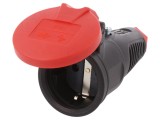 Conector alimentare AC mamă 250V 16A pe cablu