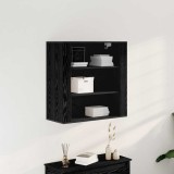 vidaXL Dulap de perete Stejar negru 80 x 33 x 80 cm Lemn compozit