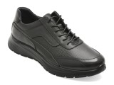Cumpara ieftin Pantofi sport OTTER negri, HT2, din piele naturala