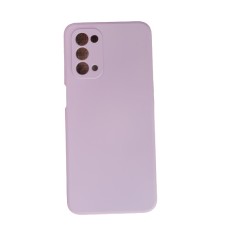 Husa silicon protectie camera cu microfibra Oppo A74 5G Mov