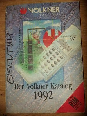 Der volkner katalog Electronic 1992 foto