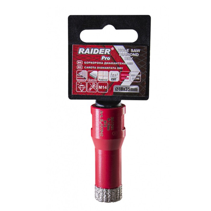 Freza diamantata pentru frezare uscata Raider, M14 x 18 mm