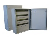 Tablou electric 800x600x250mm 104 module cofret dulap cabinet metalic modular 4 randuri x 26 module IP66 aparent cu plastroane sina DIN pentru montaj, Omu System