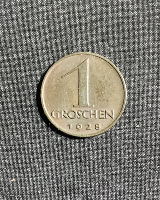 Moneda 1 groschen 1928 Austria
