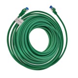 Cablu de rețea Lanberg Cat 6A S/FTP, 2x RJ45, 15 m, LSZH, verde