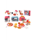 Set de joaca mic dejun complet cu prajitor de paine, mixer, cuptor cu microunde si alte accesorii pentru copii