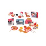Set de joaca mic dejun complet cu prajitor de paine, mixer, cuptor cu microunde si alte accesorii pentru copii