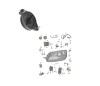 Capac lampa fata SKODA OCTAVIA III (5E), 01.2013-05.2017; YETI (5L), 09.2009-2017, partea stanga=dreapta, original, pentru semnalizare fata; cu surub, OE