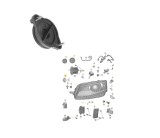 Capac lampa fata SKODA OCTAVIA III (5E), 01.2013-05.2017; YETI (5L), 09.2009-2017, partea stanga=dreapta, original, pentru semnalizare fata; cu surub