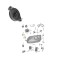 Capac lampa fata SKODA OCTAVIA III (5E), 01.2013-05.2017; YETI (5L), 09.2009-2017, partea stanga=dreapta, original, pentru semnalizare fata; cu surub