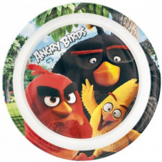 Farfurie melamina Angry Birds Lulabi, 22 cm, Multicolor foto