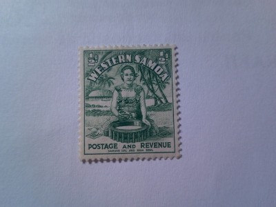 Timbru Samoa Britanic 1935 Motive locale , 1/2p foto