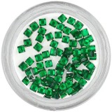 Strasuri pătrate - verde-smarald, INGINAILS