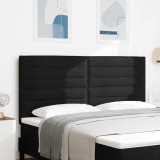 vidaXL Tăblie cap cu headboard Negru 180 cm Piele artificială 3337700
