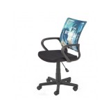 Scaun birou copii HM Hanoi, ergonomic, cu mesh, cadru polipropilena, inaltime reglabila, rotatie 360&deg;, 100 kg, multicolor (resigilat)