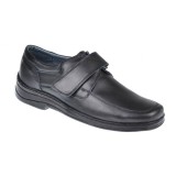 Pantofi barbati casual din piele naturala, inchidere cu scai, arici - SCAI