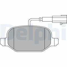 DELPHI LP2300 set placute frana,frana disc