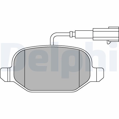 DELPHI LP2300 set placute frana,frana disc foto