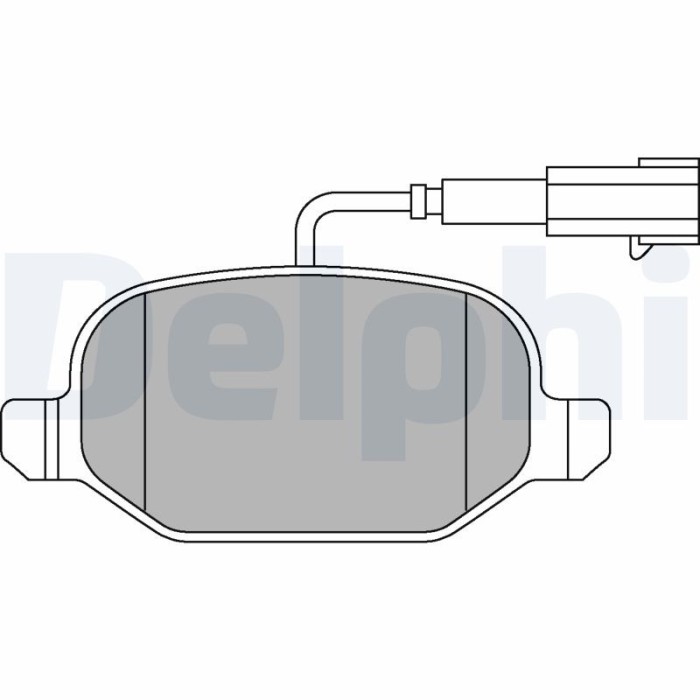 DELPHI LP2300 set placute frana,frana disc