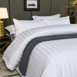 Lenjerie pat damasc 100% bumbac - king size horeca line