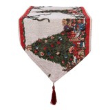 Cumpara ieftin Traversa masa textil multicolor Craciun 33x180 cm