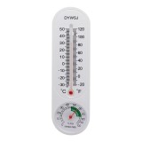 Termometru si higrometru 2-in-1 precizie ridicata, alb, 23x6.5x1.5cm