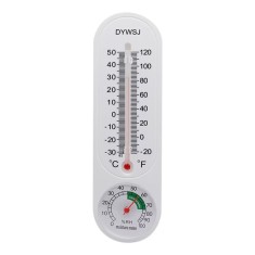 Termometru si higrometru 2-in-1 precizie ridicata, alb, 23x6.5x1.5cm