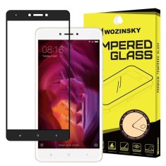 Folie de Sticla 5D Full Glue XIAOMI Redmi Note 4 / Note 4X (Negru) Case Friendly Wozinsky