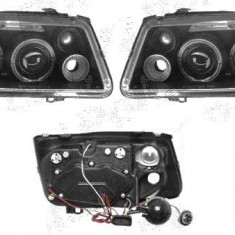 Set faruri tuning VW BORA 10.1998-11.2005 BestAutoVest partea Dreapta/ Stanga cu bec H1+H1, fumurii