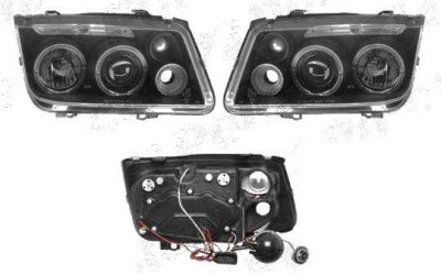 Set faruri tuning VW BORA 10.1998-11.2005 BestAutoVest partea Dreapta/ Stanga cu bec H1+H1, fumurii foto