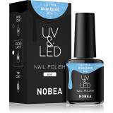 NOBEA UV &amp; LED Nail Polish unghii cu gel folosind UV / lampă cu LED glossy culoare Blue bead #16 6 ml