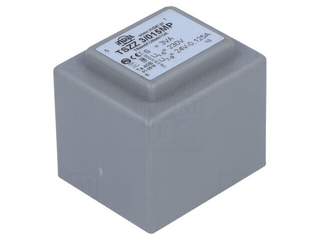 Transformator &Icirc;ncapsulat 3VA 230V 24V 125mA PCB