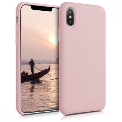 Husa pentru Apple iPhone XS, Silicon, Roz, 46313.156, kwmobile foto
