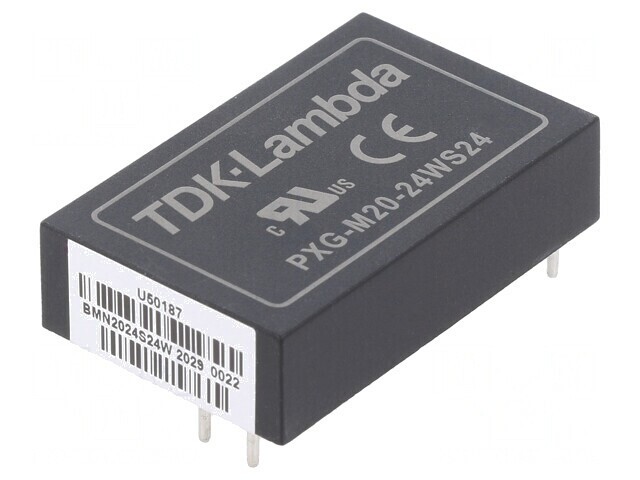 Convertor DC/DC 20W 9-36V la 24V 833mA THT