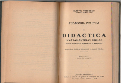 D. THEODOSIU - DIDACTICA + METODICA INVAT. PRIMAR + M. DEMETRESCU - BIOLOGIE GEN foto