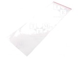 Pungă cu fermoar 400mm x 150mm polietilenă