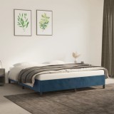 VidaXL Cadru de pat fără saltea, albastru &icirc;nchis, 180x200 cm, catifea 347340
